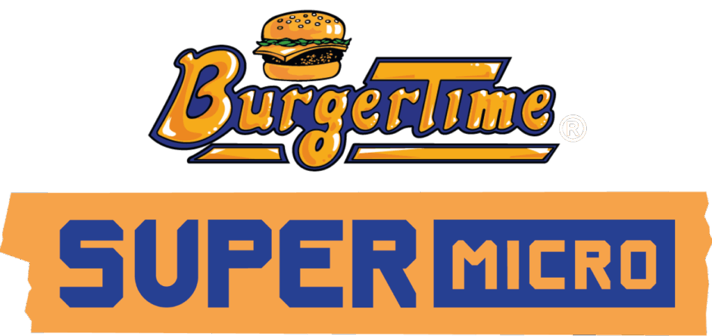 Burger Time Super Micro Logo