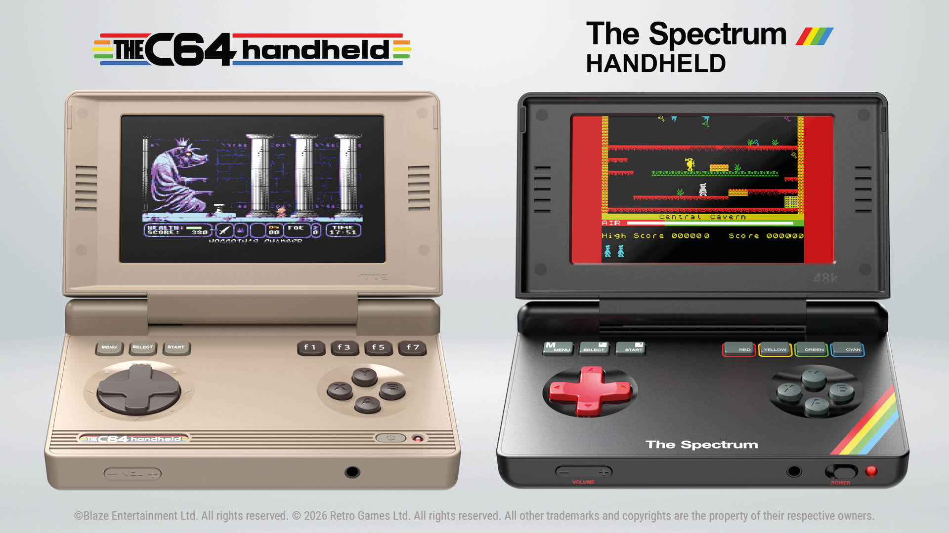 TheC64 Handheld and The Spectrum Handheld – Now Releasing April 22, 2027